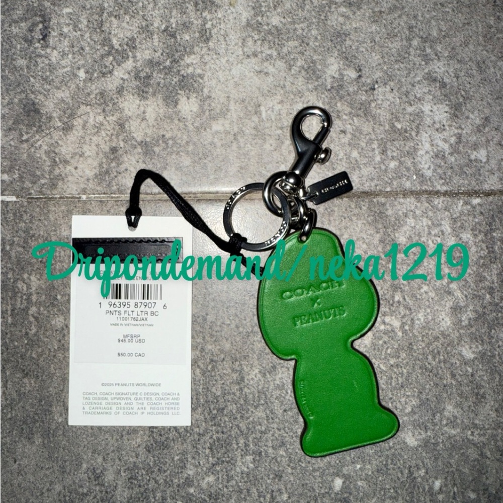 Coach X Peanuts Peppermint Patty Bag Charm - Picture 4 of 9